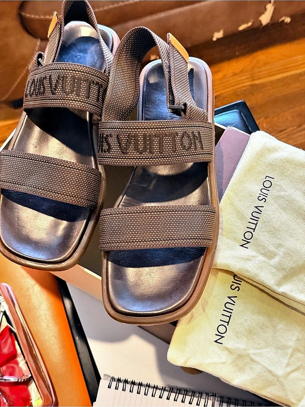 Louis Vuitton LV Sunset Flat Comfort Sandal Brown Sandals